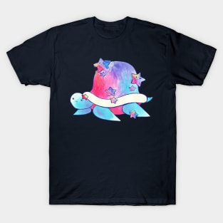 Rainbow Star Turtle Watercolor T-Shirt